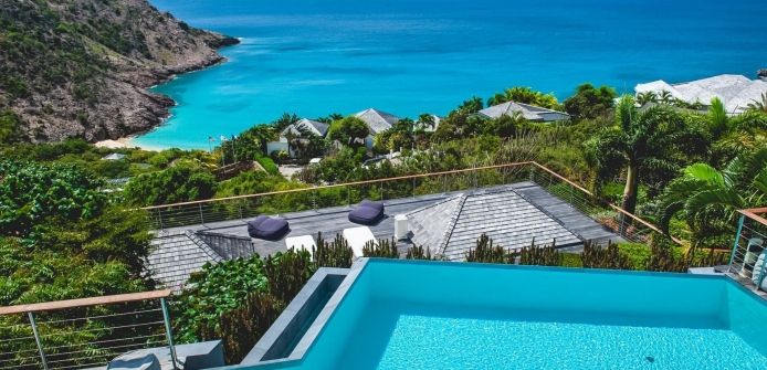 Villa Blue Dragon Luxury St Barts Ocean View in Gouverneur with Endless Ocean Views - Thumbnail image