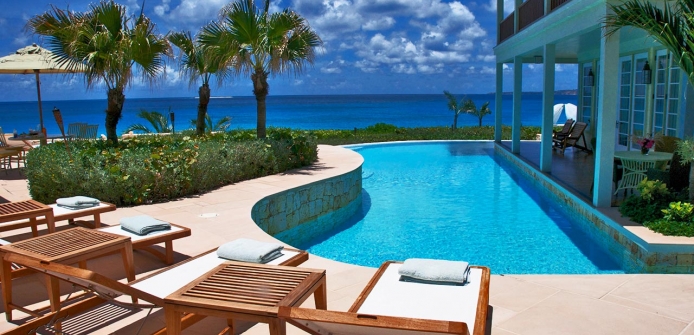 Plantation Style Luxury Beachfront Retreat in Anguilla - Pool and Ocean Views