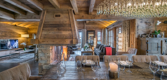 Chalet Maria Courchevel 1850 Luxury Chalet - Dining Area 