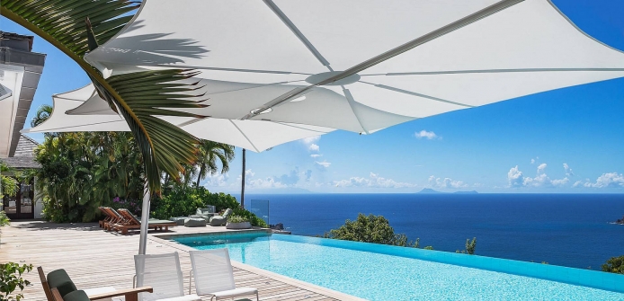 Villa Fleur De Mer Breathtaking St Barts Luxury Ocean View Hilltop Villa in Colombier - Thumbnail image
