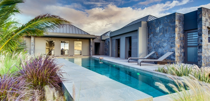 Villa Lagon Vert St Barts Luxury Ocean View Villa with Pool - Villa Exterior with Swimming Pool