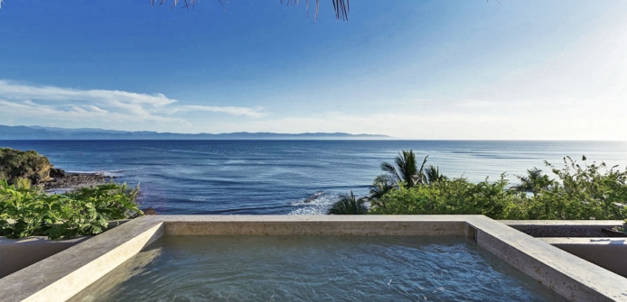 Brazilian Luxury Beachfront Estate in Punta Mita - Outdoor Hot Tub with Ocean Views