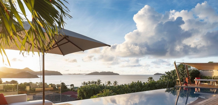 Villa Stellae St Barts Luxury Ocean View Hilltop Estate Overlooking Lorient Bay - Thumbnail image