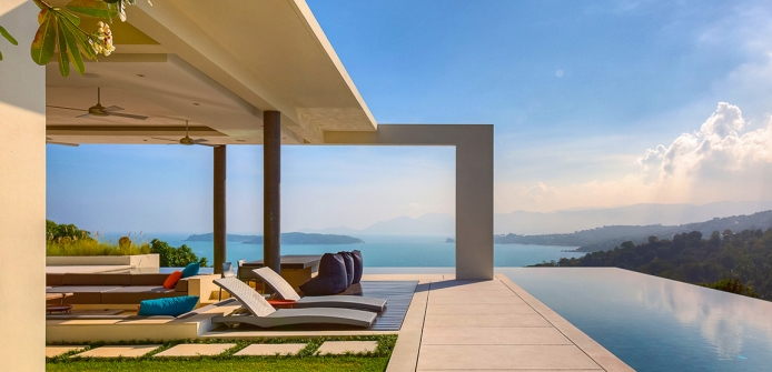 Villa Sangkachai Luxury Vacation Rental in Koh Samui  - Infinity Pool with Breathtaking Views