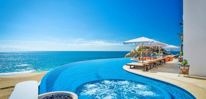 La Datcha Sprawling Luxury Beachfront Villa on the Sand in Cabo San Lucas  - Infinity Pool & Views