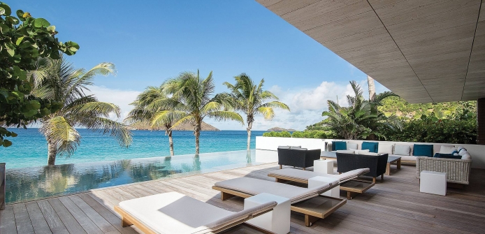 Villa Wake Up St Barts Sprawling Luxury Beachfront Villa with Pool In Flamands - Thumbnail image