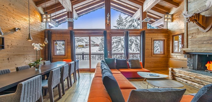 Chalet Eglantier Courchevel 1850 Luxury Ski Chalet - Great Room